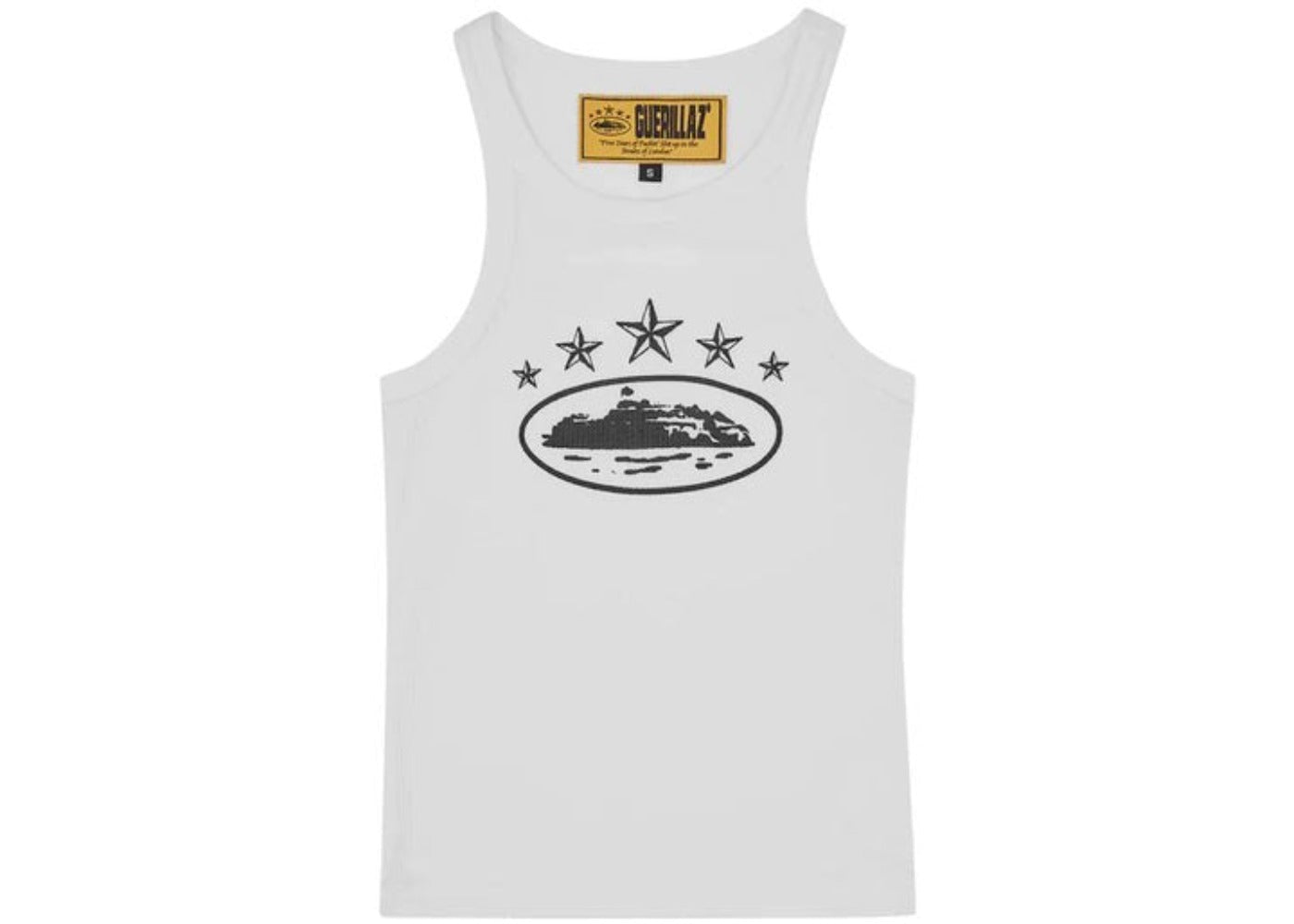 CORTEIZ 5 STARZ ALCATRAZ WOMENS TANK TOP WHITE