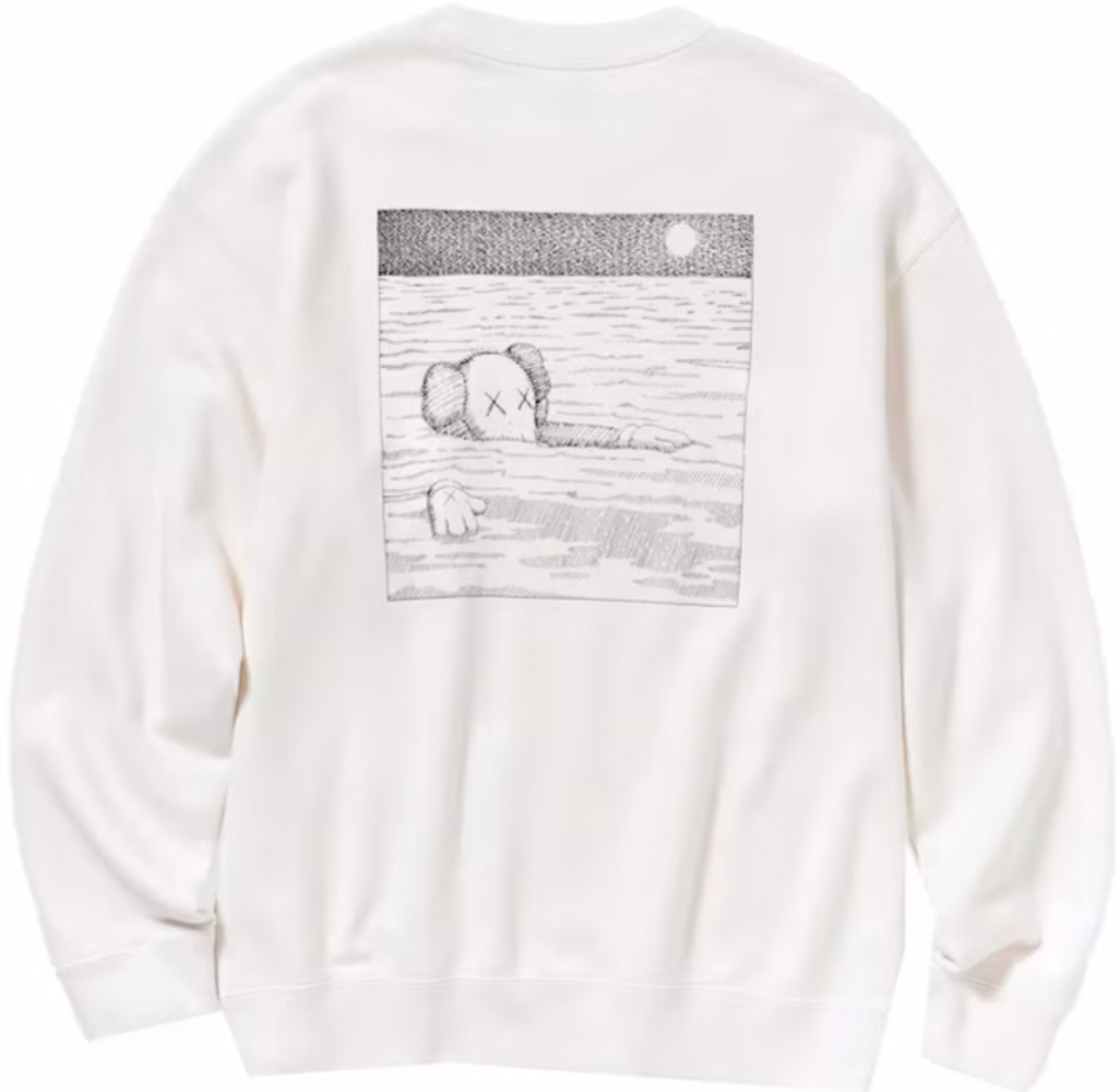 KAWS X Uniqlo Longsleeve Sweatshirt Off White
