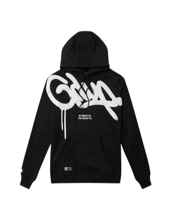 Geedup Handstyle Hoodie "Black/White"