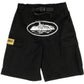 CORTEIZ GUERILLAZ 2022 CARGO SHORTS BLACK/WHITE