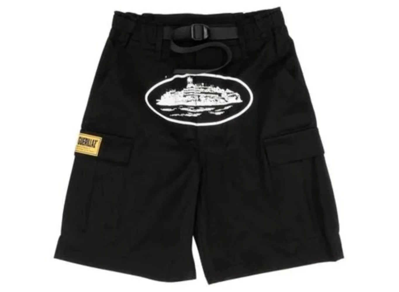 CORTEIZ GUERILLAZ 2022 CARGO SHORTS BLACK/WHITE