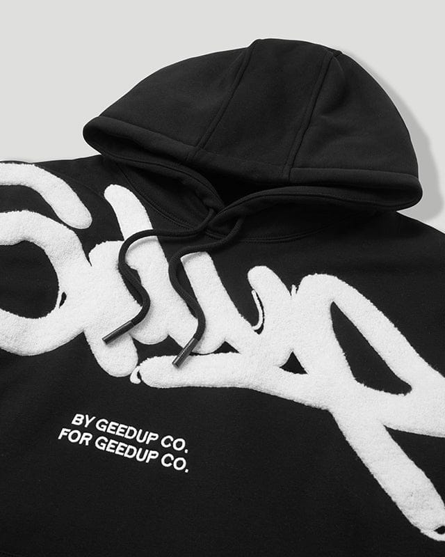 Geedup Handstyle Hoodie "Black/White"