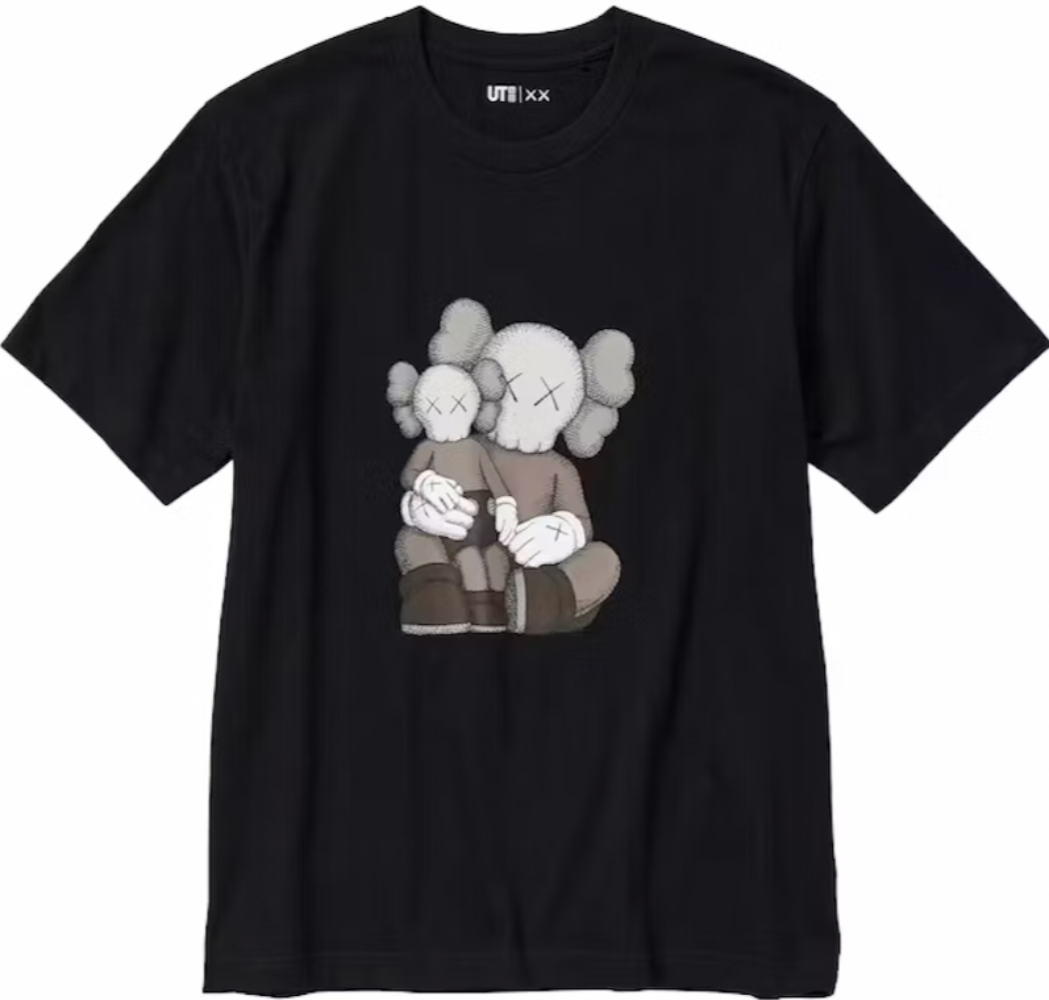 KAWS X Uniqlo UT Short Sleeve Graphic T-Shirt Black