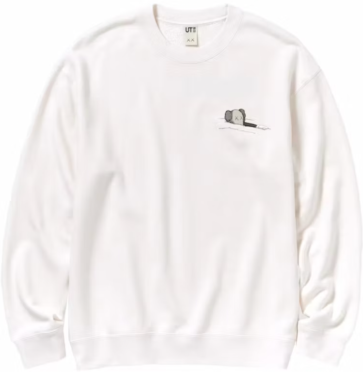 KIDS KAWS X Uniqlo Longsleeve Sweatshirt Off White